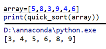 Python|简单的快速排序