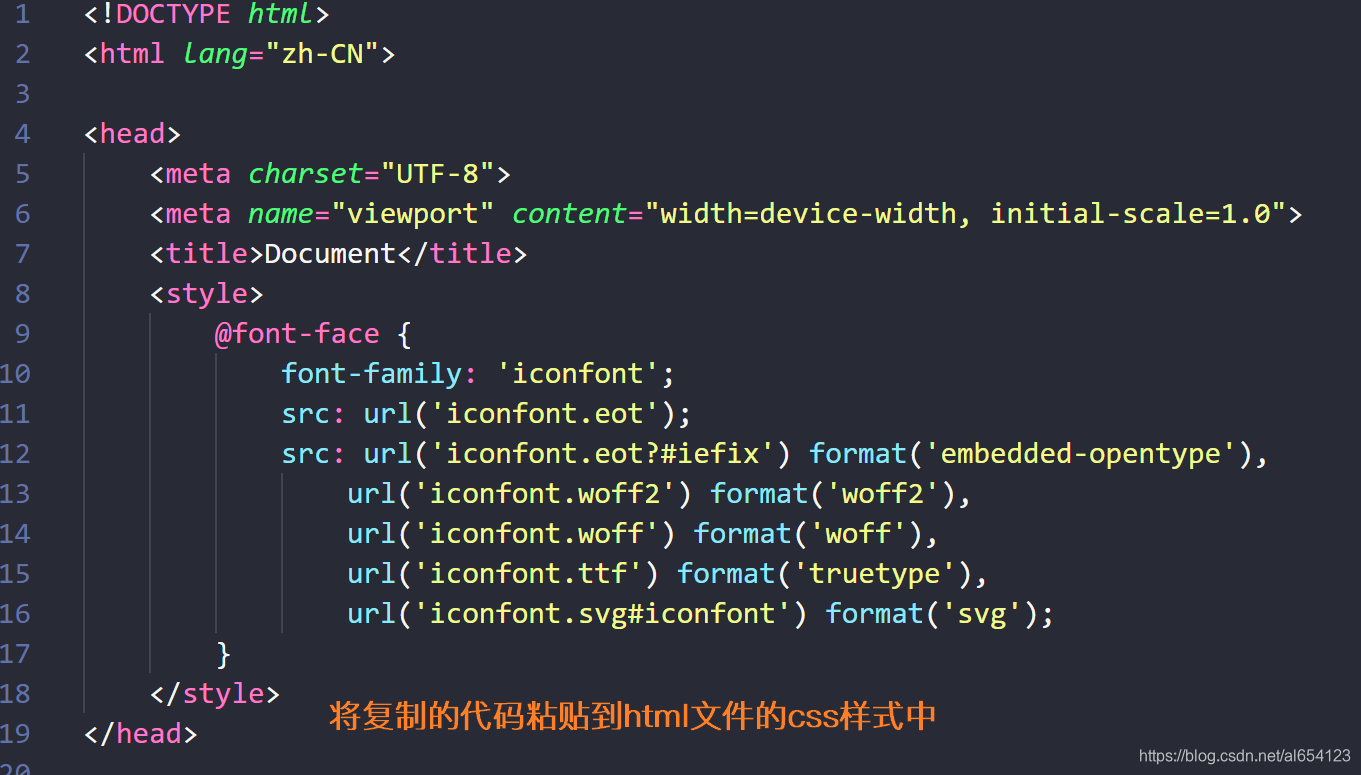 保姆级css引入字体图标的三种方式——以阿里巴巴矢量图为例_css_04