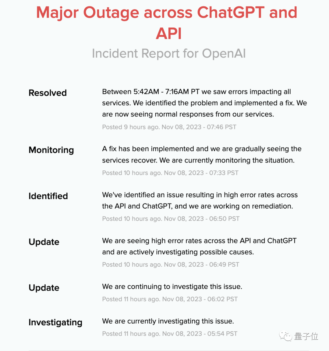 终于，昨晚ChatGPT全线大崩溃！CEO亲自致歉：流量远超预期_微信_09
