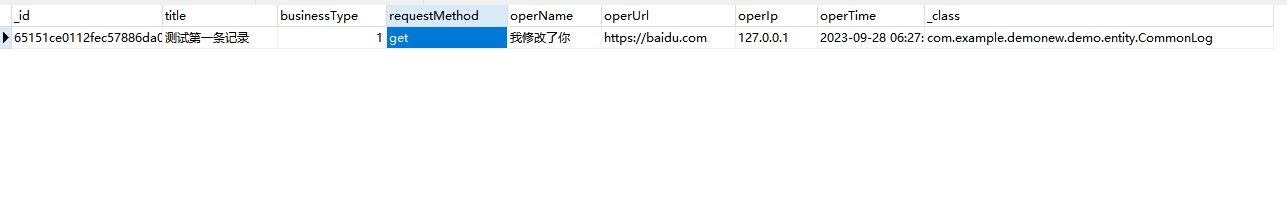 MongoDB从入门到精通、Springboot整合MongoDB_字段_11