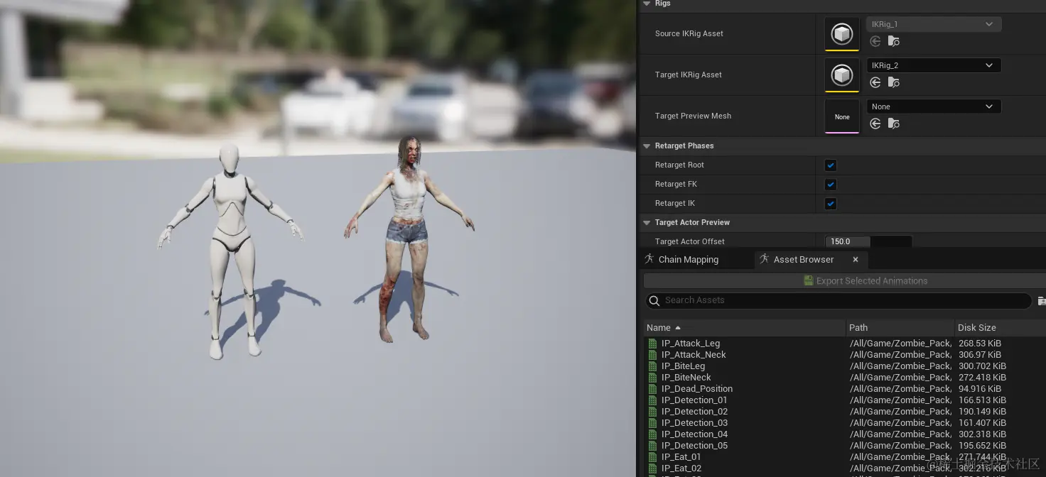 UnrealEngine5 如何完美适配模型与动画_重定向_06