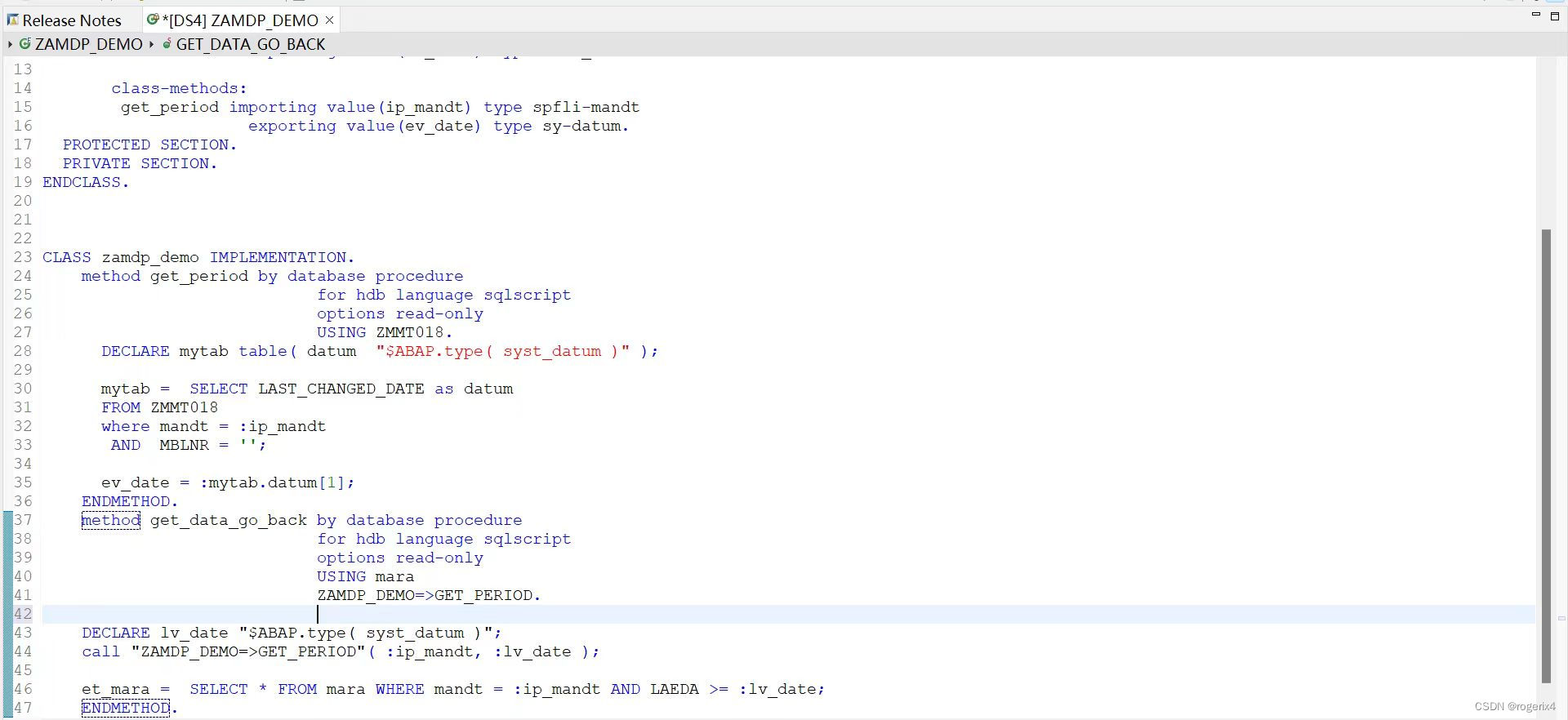 SAP 04-AMDP CDS Table Function 参考ABAP元素定义变量示例_AMDP