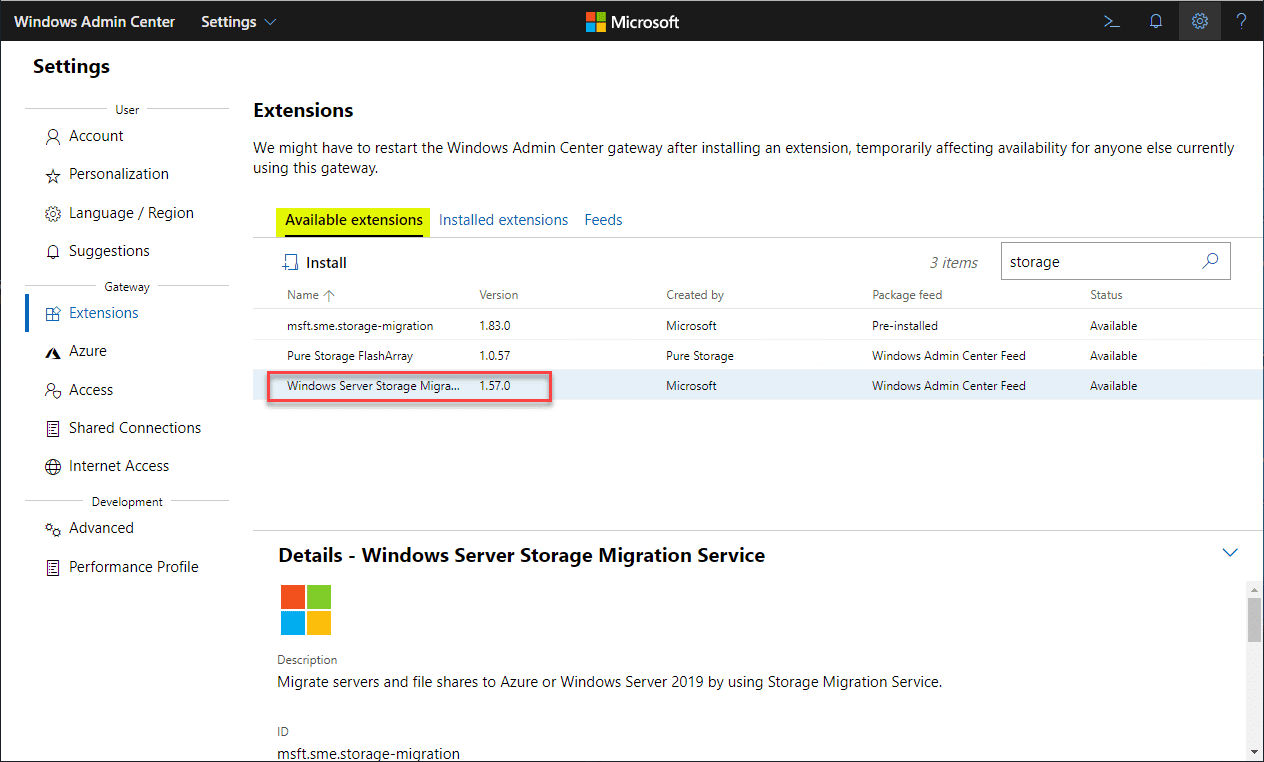 [Windows Server]Windows Server 使用可漂移存储执行服务器迁移_Admin Center_02
