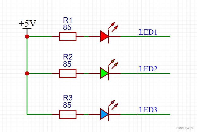 2023版 STM32实战1 LED灯驱动(电路与代码都讲解)_电路图