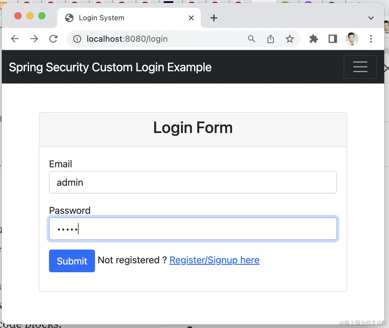 Spring Security 自定义登陆页面_html