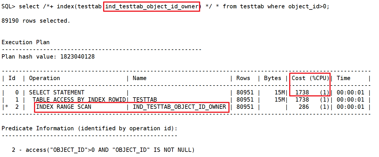 Oracle Hint(提示）之INDEX和NO_INDEX_sql优化_13