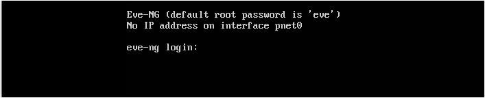 Eve-NG 安装后显示没有ip地址_网络适配器