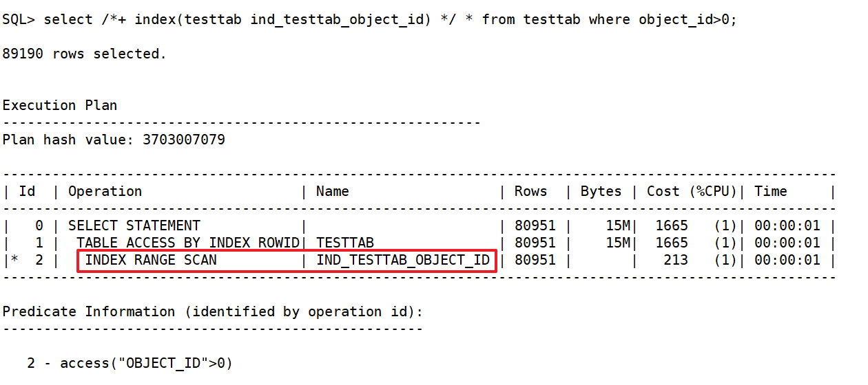 Oracle Hint(提示）之INDEX和NO_INDEX_sql优化_04