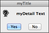 Dialog Widget Example