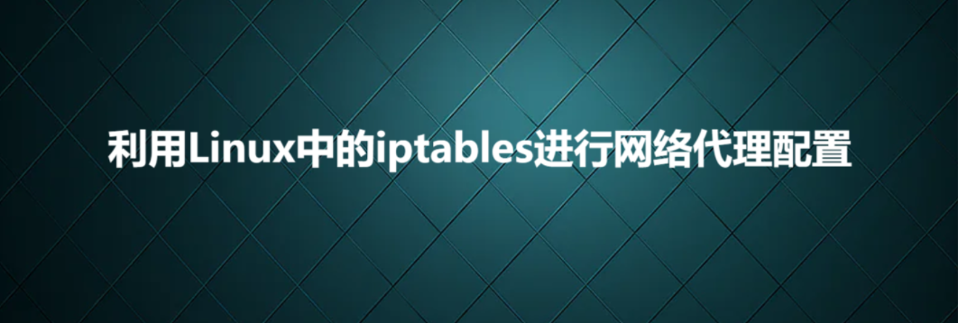 利用Linux中的iptables进行网络代理配置_网络接口