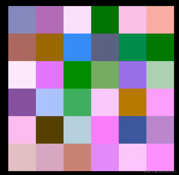 【动画进阶】单标签下多色块随机文字随机颜色动画_内联元素_12