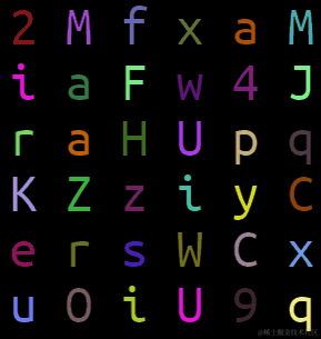 【动画进阶】单标签下多色块随机文字随机颜色动画_CSS_16