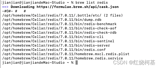 MAC 通过 brew安装 redis 并且设置开机启动_redis