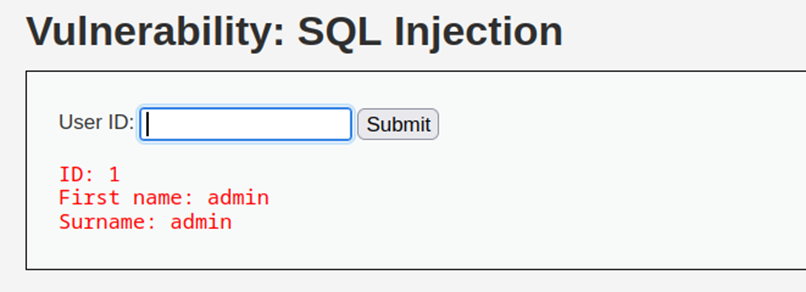DVWA SQL Injection注入_字段