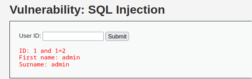 DVWA SQL Injection注入_字段_02