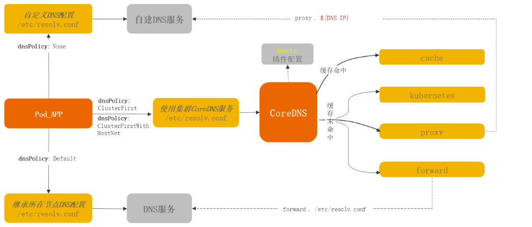 容器中域名解析流程以及不同dnsPolicy对域名解析影响_域名解析_02