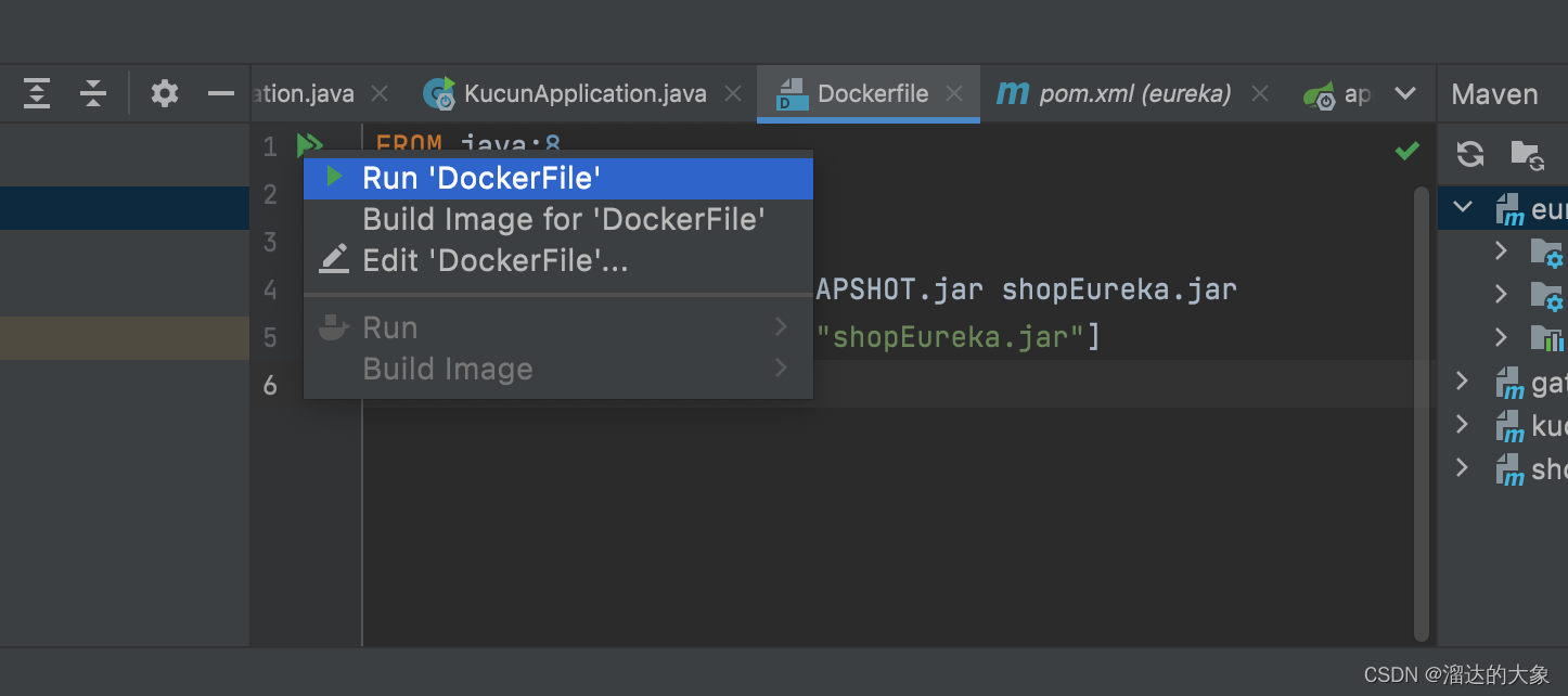 idea基于docker插件部署docker服务_Dockerfile_09