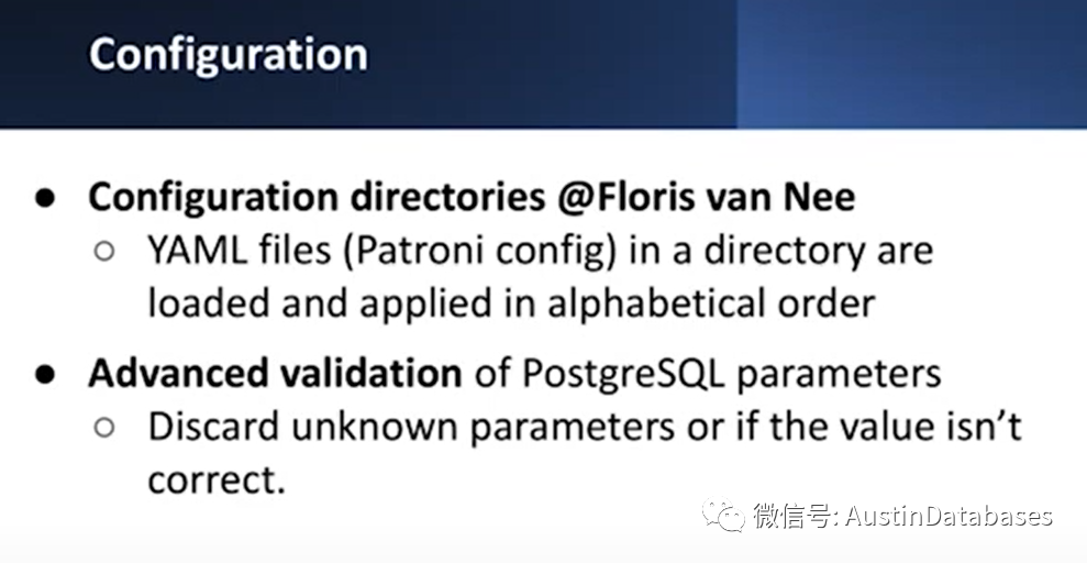 PostgreSQL  Patroni 3.0 新功能规划 2023年 纽约PG 大会 （音译）_postgresql_16