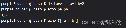 Linux shell编程学习笔记32：declare 命令_declare_04