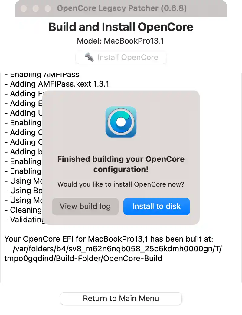 在不受支持的 Mac 上安装 macOS Ventura (OpenCore Legacy Patcher) 2023年8月更新_Ventura_08