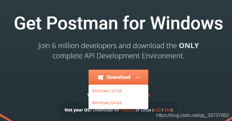 Windows10 安装 Postman 和 Postman的简单使用_官网_03