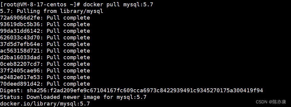docker 上部署 mysql:5.7 + 支持中文、上海时区（1分钟搞定）