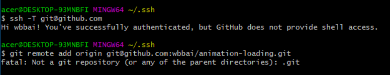 fatal: Not a git repository (or any of the parent directories): .git