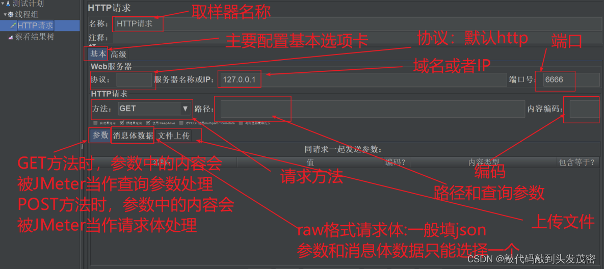 JMeter三大重要组件——线程组、取样器、查看结果数（3）